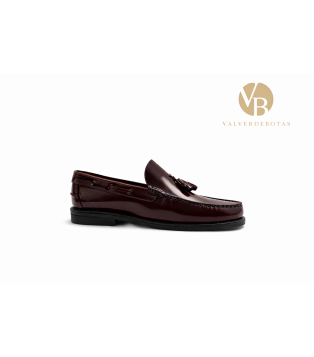 Mocasín Borlas Burdeos