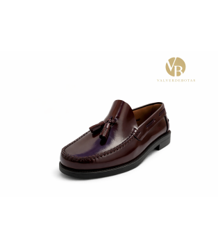 Mocasín Borlas Burdeos