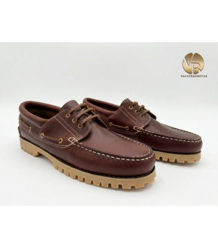 Zapato Nautico Caramelo vista dos zapatos